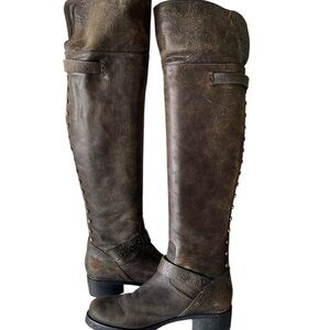 Tory Burch Tarulli Studded Distressed Boots Size 8
Worn for a Photo Shoot